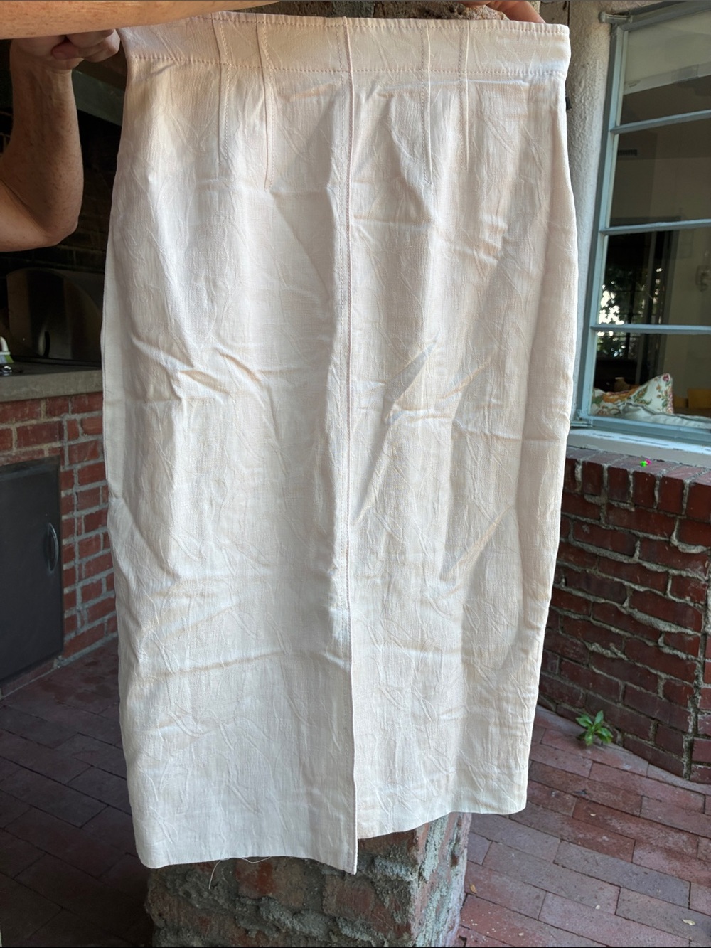 Rebecca Taylor Cream Midi Skirt